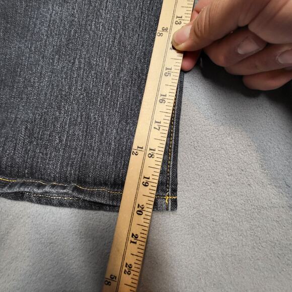 Ruff Rryders Capri Jeans Womens 10 Blue Straight Distressed Y2K Embroidered - Picture 6 of 10